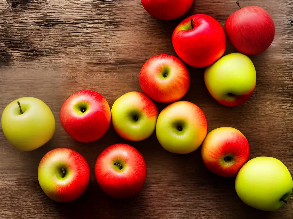 Image of Cameo apples with distinctive red and yellow skin