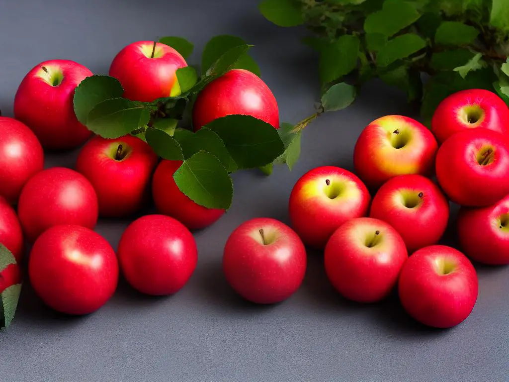 Image of Kiku Apples displaying their red color and juicy texture