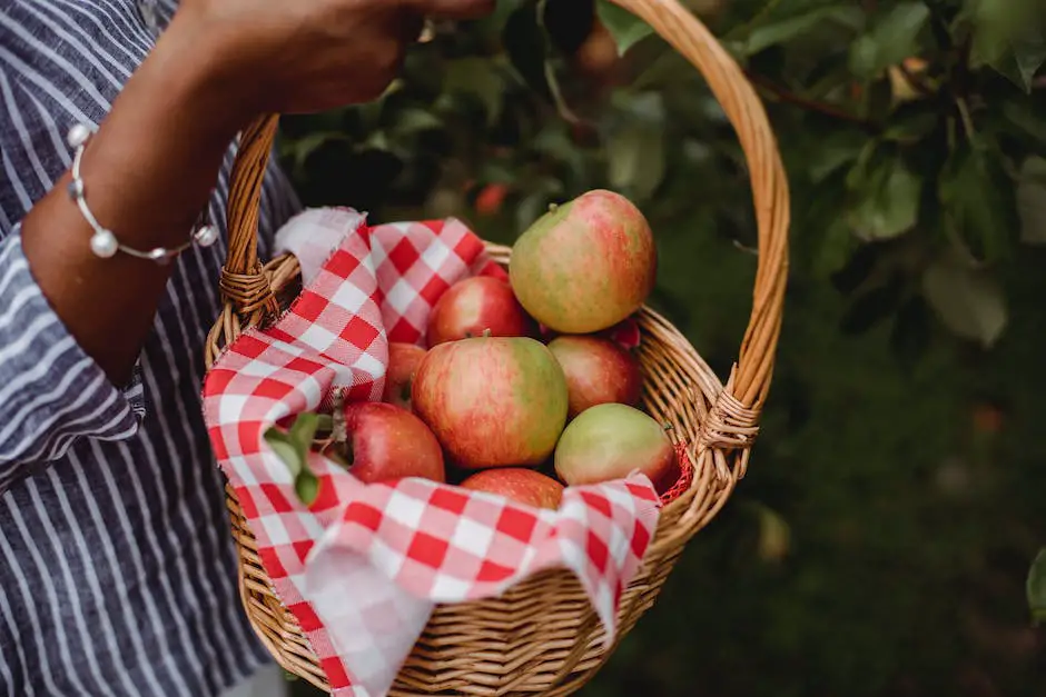 A family picking apples and pumpkins at a farm