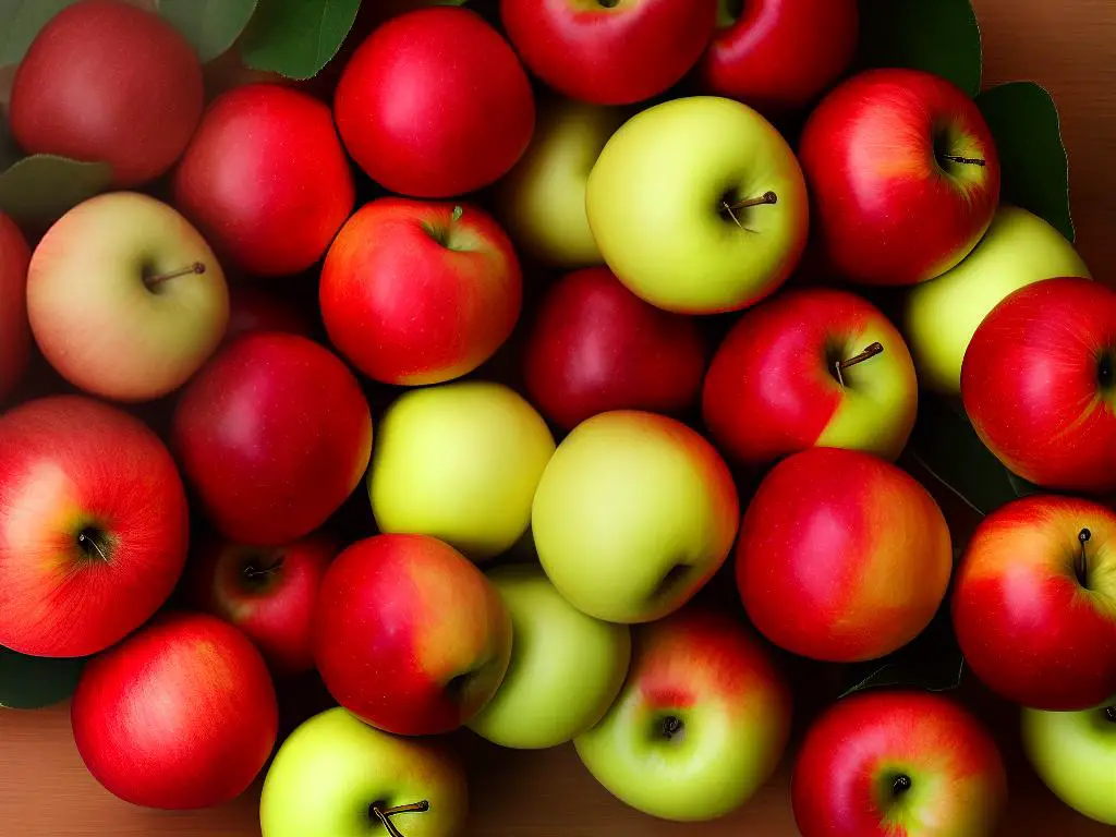 An image of various sizes of apples in a group, presenting the spectrum of sizes discussed in the text.