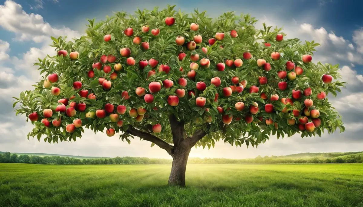 Image depicting the importance of legal and regulatory factors in apple tree sales, ensuring quality, compliance, and industry stability