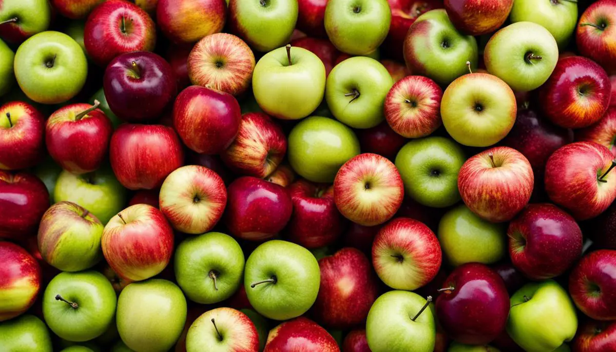 Image of different apple varieties grown in Iowa City