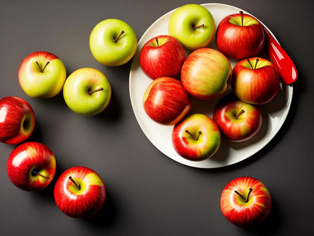 Assorted apples image