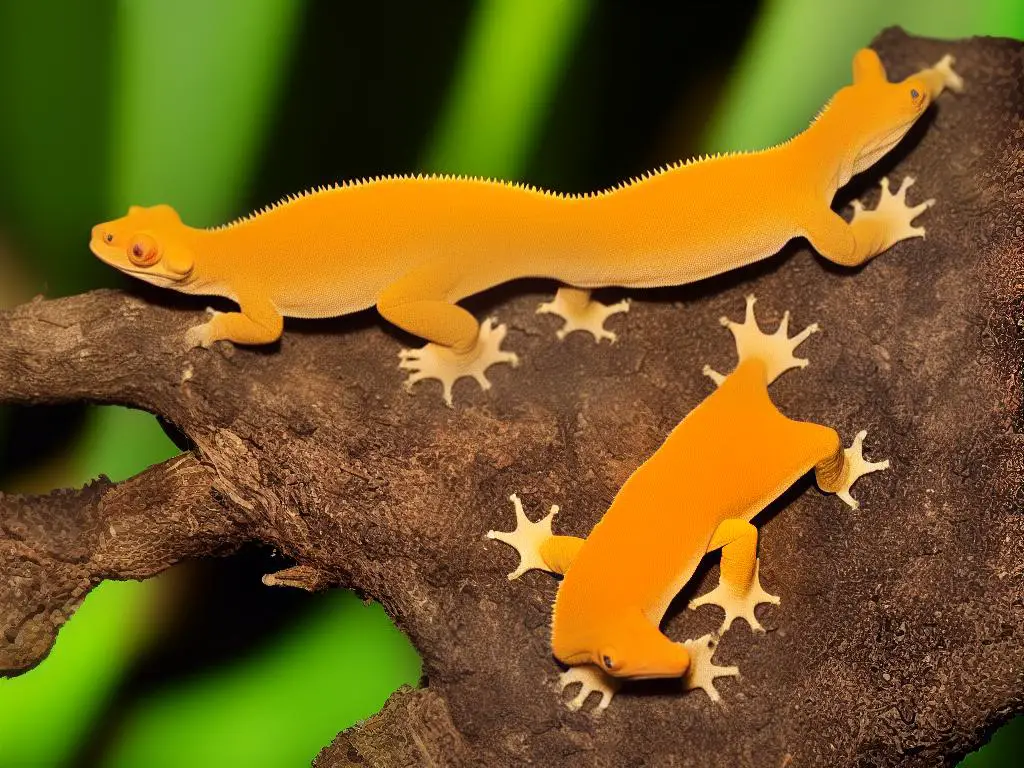 Crested gecko is a small, arboreal reptile with a unique appearance and relatively low maintenance requirements.