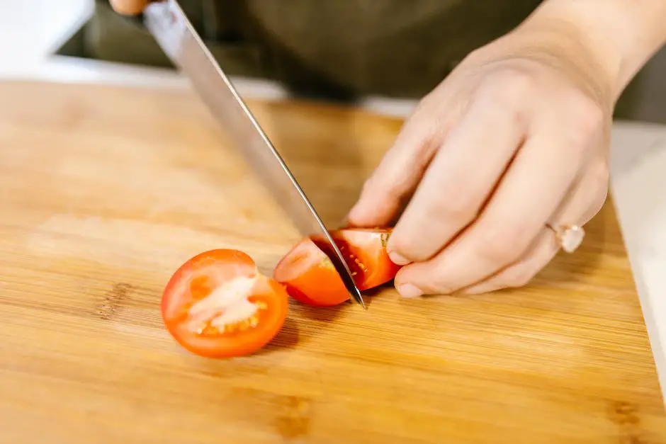 An image of someone cutting an apple into smaller pieces to eat it instead of biting it directly.