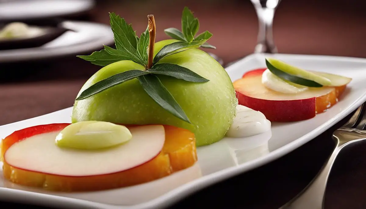 A variety of dishes paired with Fuji apples