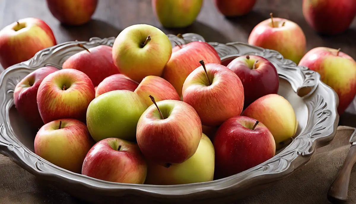 Image depicting the delightful burst of sweet and tart flavors found in Gala apples.