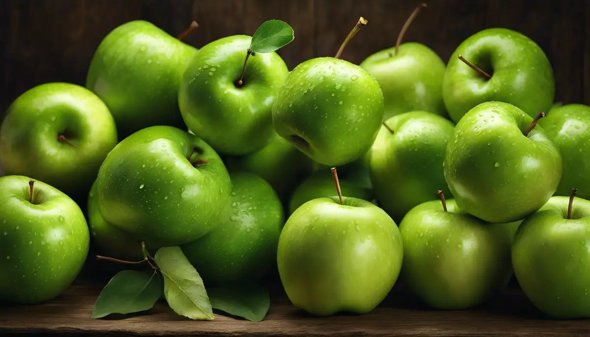 Image of fresh green apples