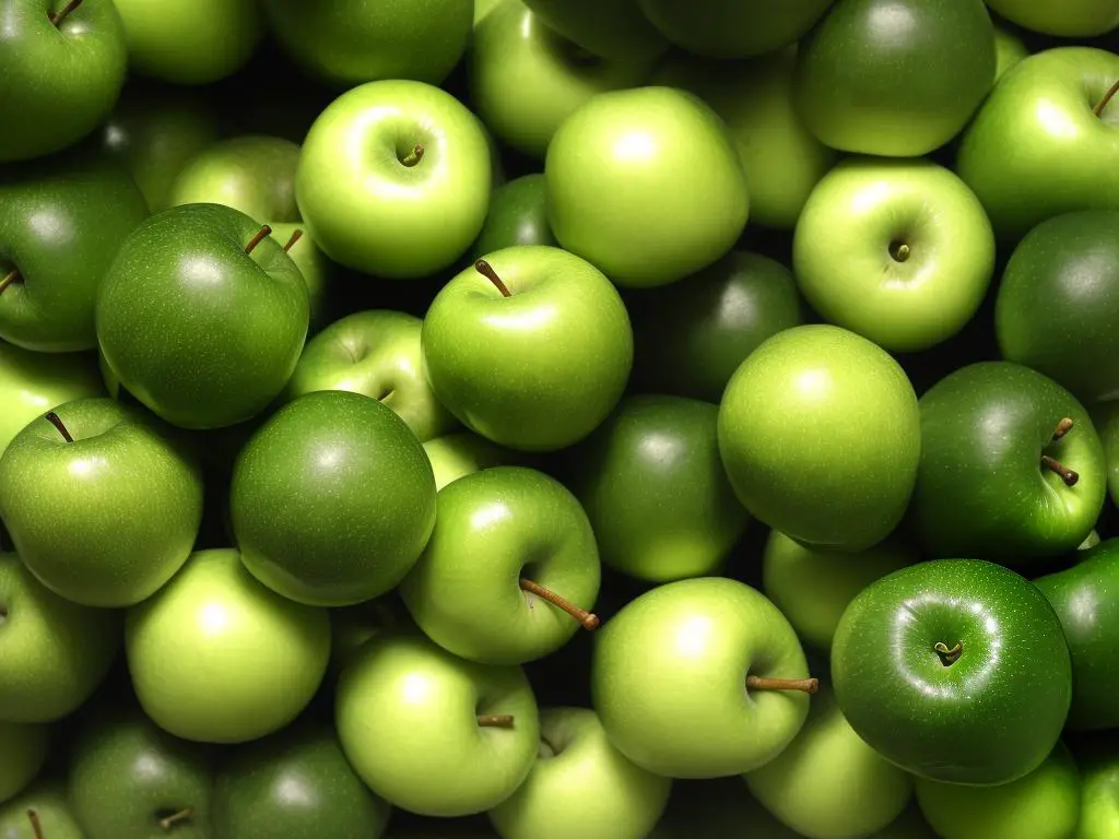 Green apples are good for your heart because they have vitamins, fiber, and useful minerals that help your heart stay healthy.