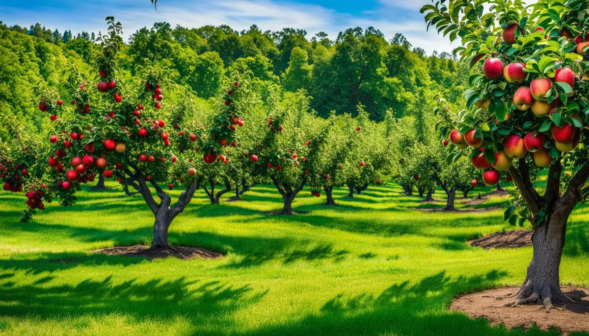 Image of Hartford Apple Orchard showcasing a variety of apple trees