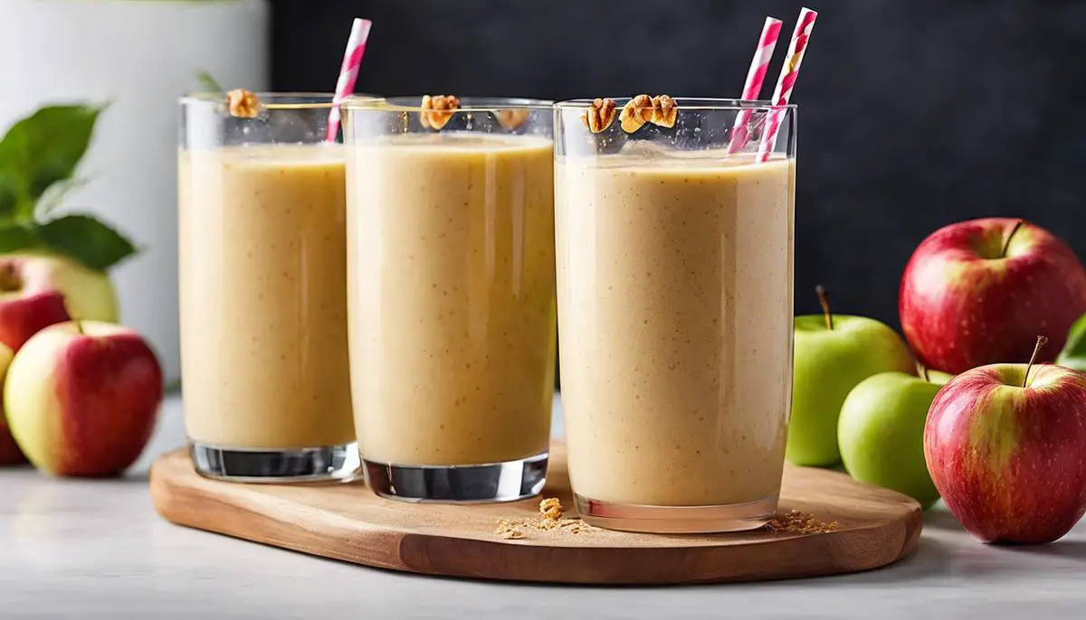 A refreshing and nutritious Honey Crisp Apple Smoothie, perfect for a healthy start to the day or a mid-day pick-me-up.