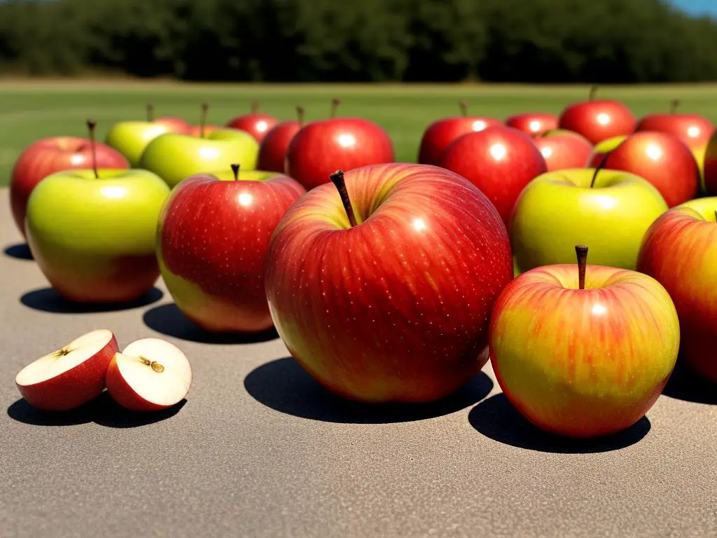 Image of Honeycrisp apples being used in baking