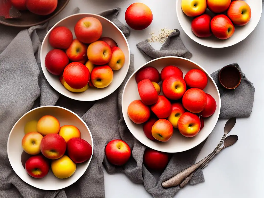 A bowl of red Jonathan apples, a versatile ingredient in cooking and baking
