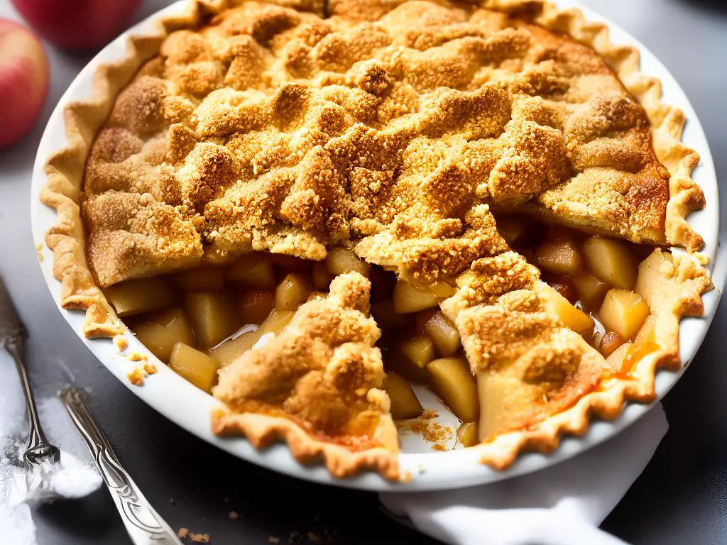 A picture of a McDonald's Baked Apple Pie with a warm, golden, flaky crust and spiced apple filling.