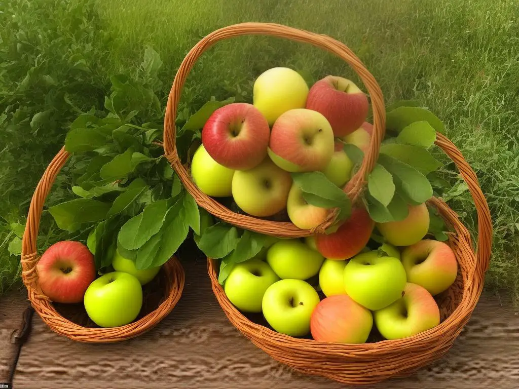 Fresh-picked apples in a basket, showcasing the apple theme of New Paltz