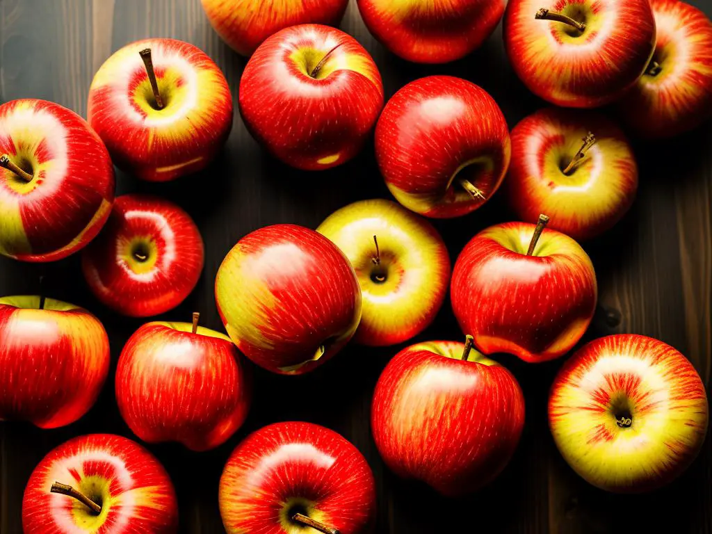 Image of Rome Apples: A fresh bowl of Rome apples, showing their vibrant red color and glossy skin.