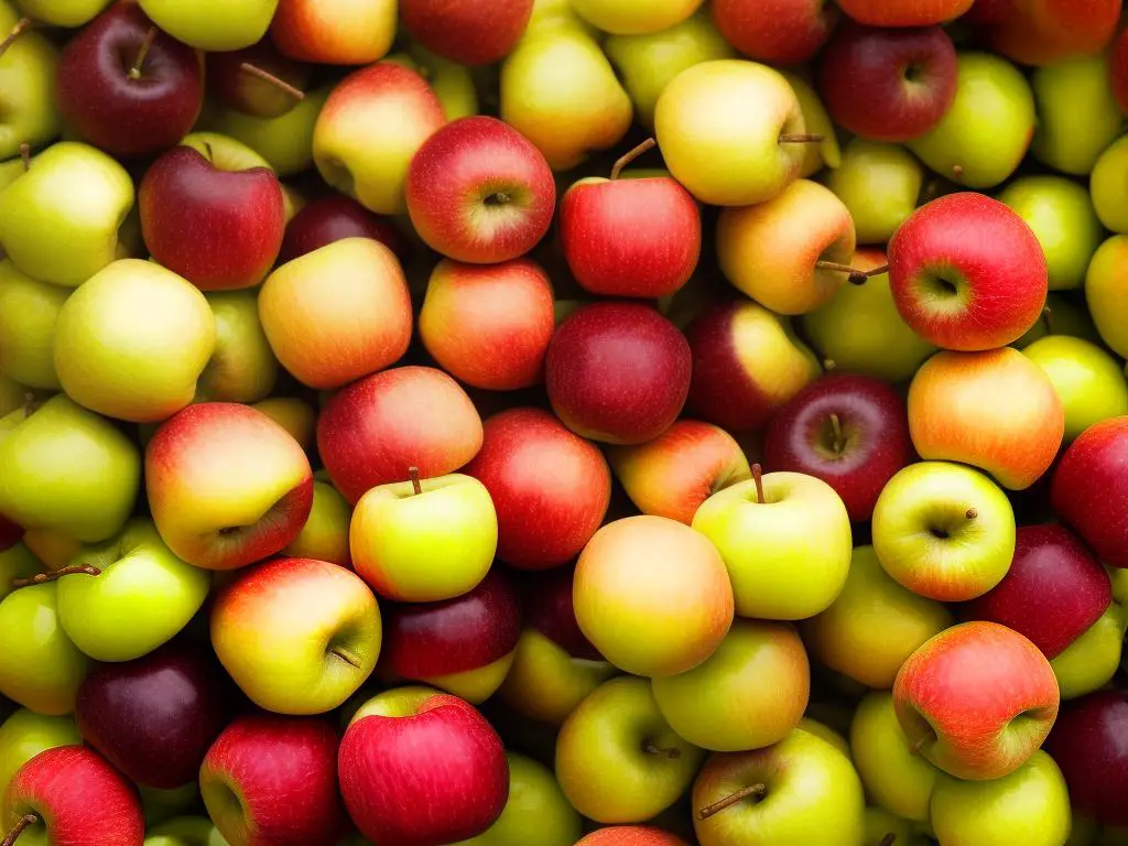 Image of SugarBee apples with a crisp texture and sweet flavor, showcasing their nutritional value and health benefits.