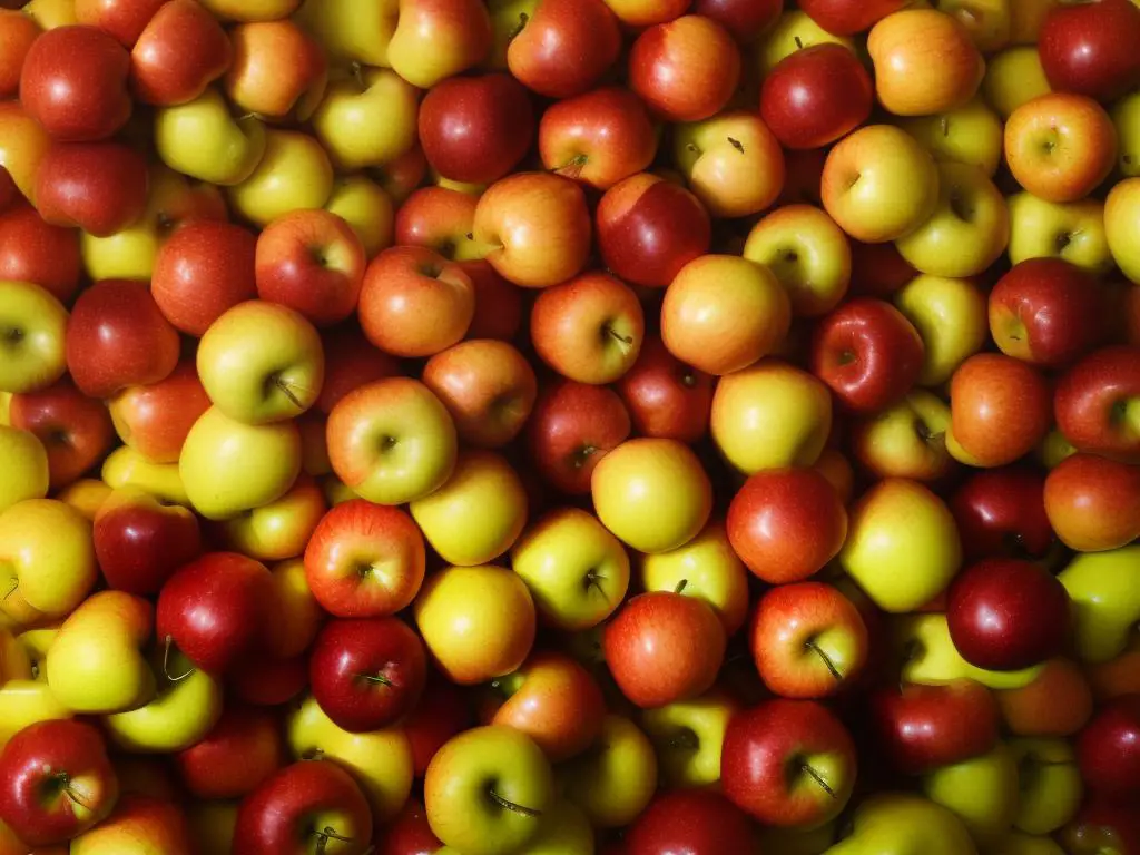 Image of sundowner apples stacked in a bowl